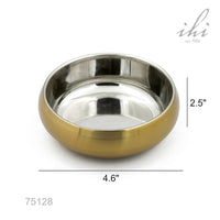 Design Shop Gold Stainless Steel Double Wall Bowl