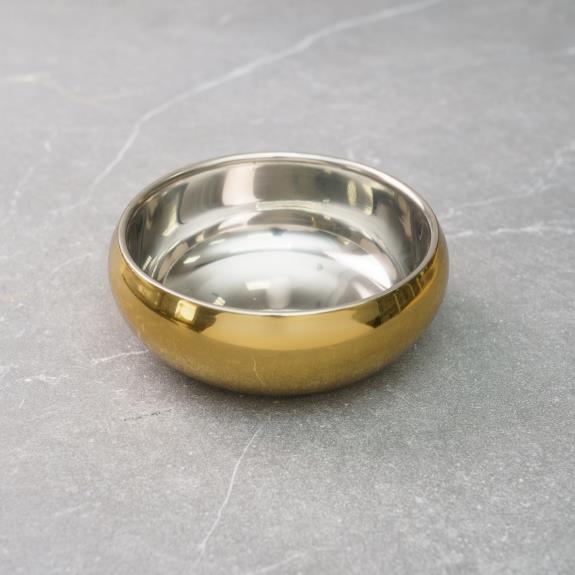 Design Shop Gold Stainless Steel Double Wall Bowl