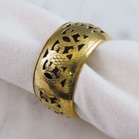 Design Shop Ornate Gold Filigree Napkin Ring