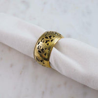 Design Shop Ornate Gold Filigree Napkin Ring
