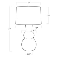 Regina Andrew - 13-1332BLK - One Light Table Lamp - Hugo - Black