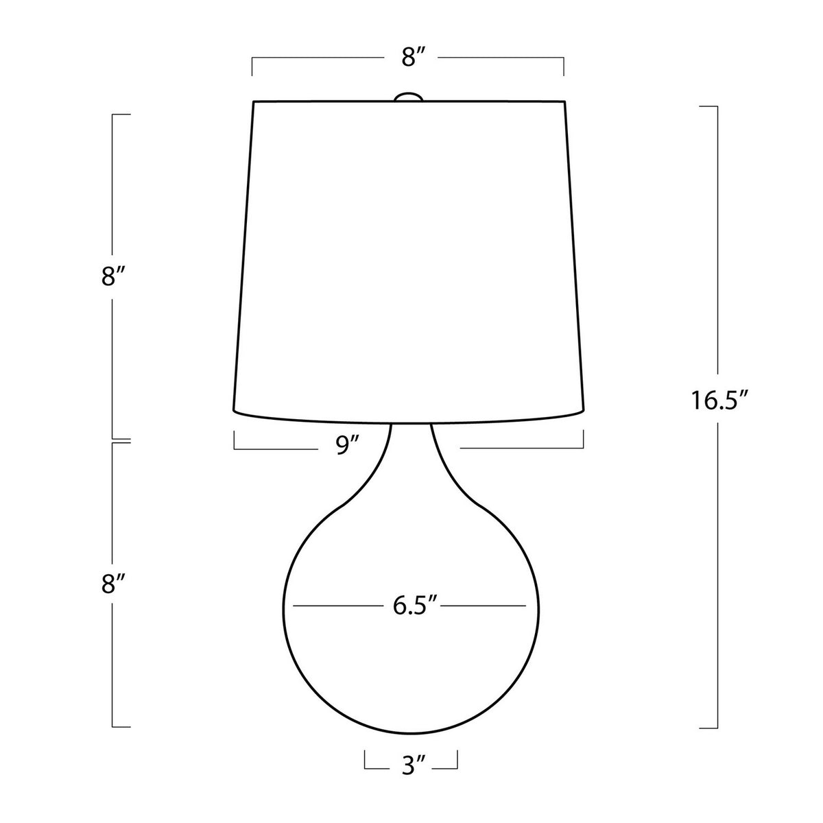 Regina Andrew - 13-1589NAT - One Light Mini Lamp - Noa - Natural Stone