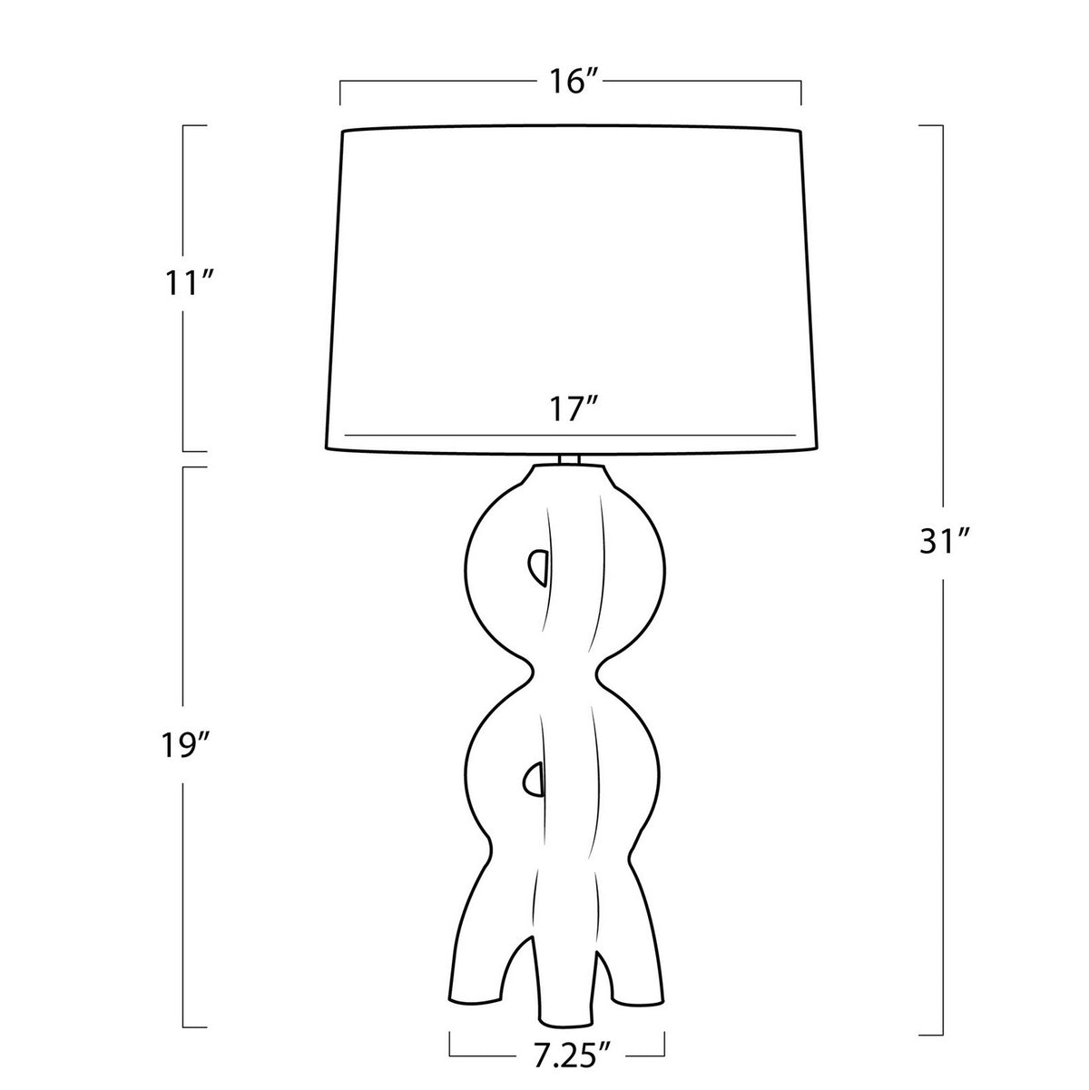 Regina Andrew - 13-1632 - One Light Table Lamp - Jacob - White