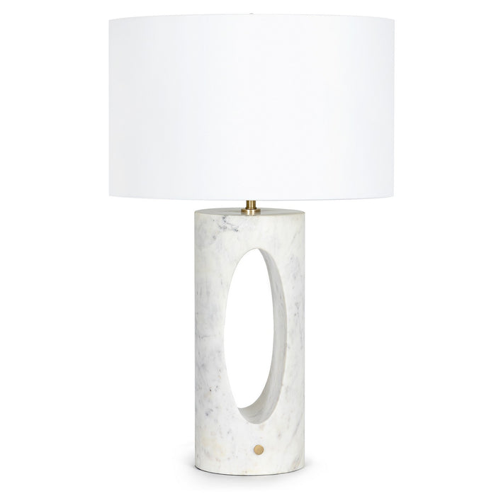 Regina Andrew One Light Table Lamp from the Portia collection in White finish