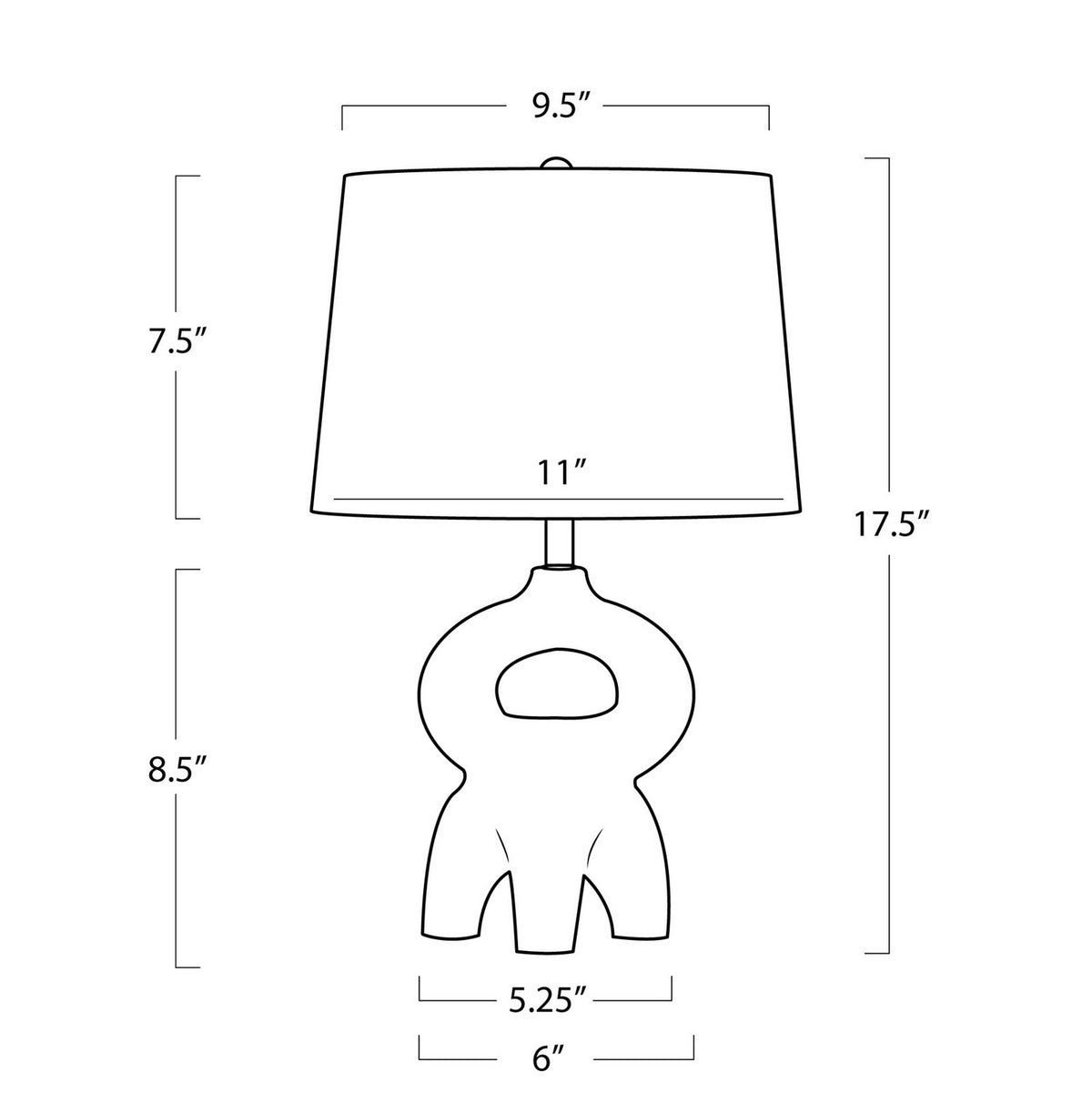Regina Andrew - 13-1639 - One Light Table Lamp - Jacob - White