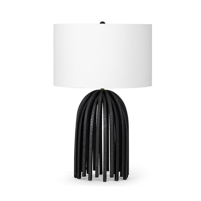 Regina Andrew One Light Table Lamp from the Webbed collection in Blackened Iron finish