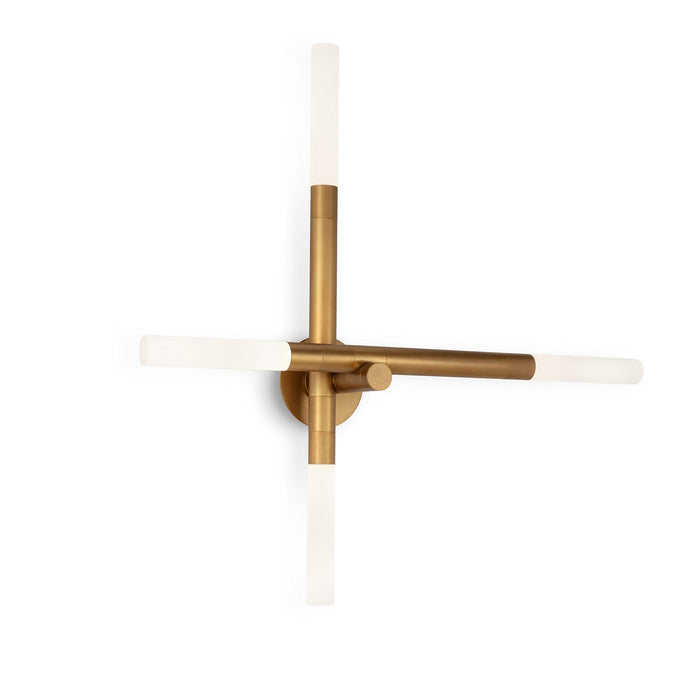 Regina Andrew Four Light Wall Sconce from the Cass collection in Natural Brass finish