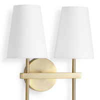 Regina Andrew - 15-1211 - Two Light Wall Sconce - Toni - Natural Brass