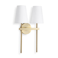 Regina Andrew - 15-1211 - Two Light Wall Sconce - Toni - Natural Brass