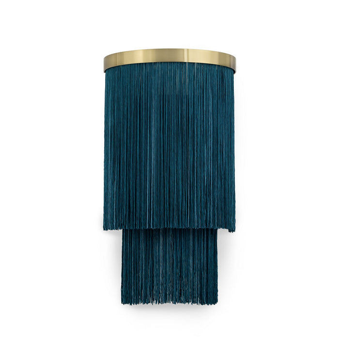 Regina Andrew Two Light Wall Sconce from the Cabaret collection in Natural Brass finish