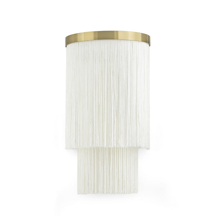 Regina Andrew Two Light Wall Sconce from the Cabaret collection in Natural Brass finish