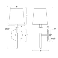 Regina Andrew - 15-1226 - One Light Wall Sconce - Daisy - Natural Brass