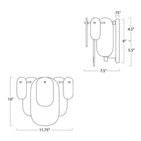 Regina Andrew - 15-1227NB - One Light Wall Sconce - Echo - Natural Brass