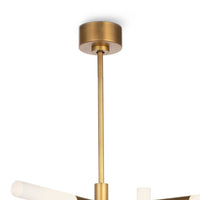 Regina Andrew - 16-1396NB - Eight Light Chandelier - Cass - Natural Brass