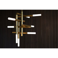 Regina Andrew - 16-1396NB - Eight Light Chandelier - Cass - Natural Brass