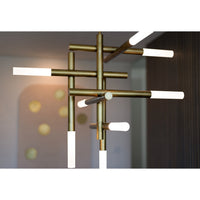 Regina Andrew - 16-1396NB - Eight Light Chandelier - Cass - Natural Brass