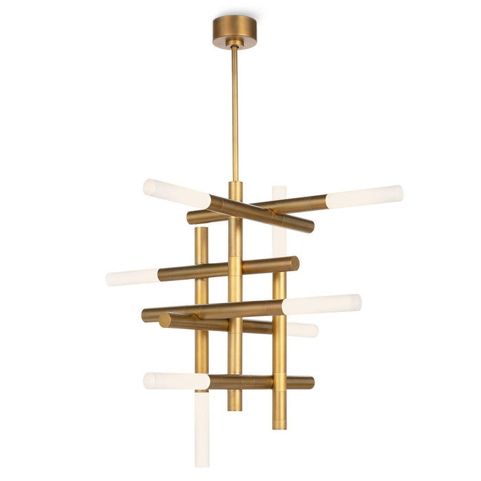 Regina Andrew Eight Light Chandelier from the Cass collection in Natural Brass finish