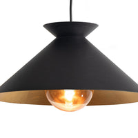 Regina Andrew - 16-1430BLK - One Light Pendant - Viggo - Blackened Steel