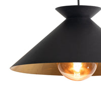 Regina Andrew - 16-1430BLK - One Light Pendant - Viggo - Blackened Steel