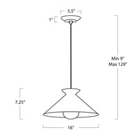 Regina Andrew - 16-1430WT - One Light Pendant - Viggo - White