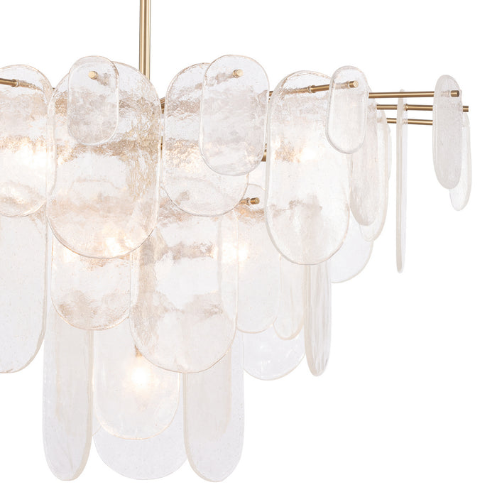 Regina Andrew - 16-1434NB - Ten Light Chandelier - Echo - Natural Brass