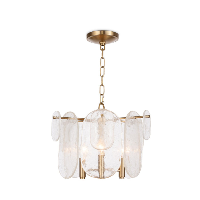 Regina Andrew Three Light Pendant from the Echo collection in Natural Brass finish