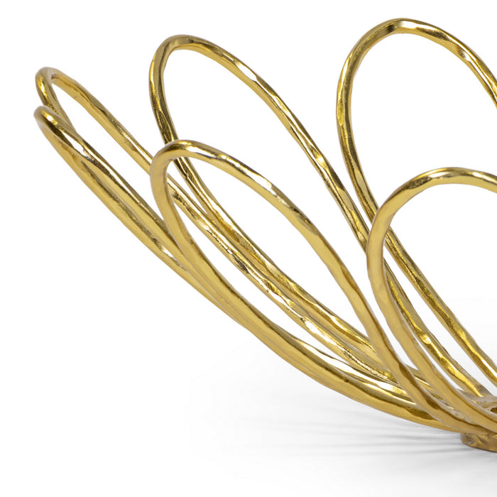 Regina Andrew - 20-1594 - Bowl - Daisy - Polished Brass