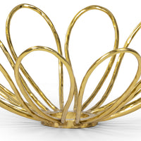 Regina Andrew - 20-1594 - Bowl - Daisy - Polished Brass