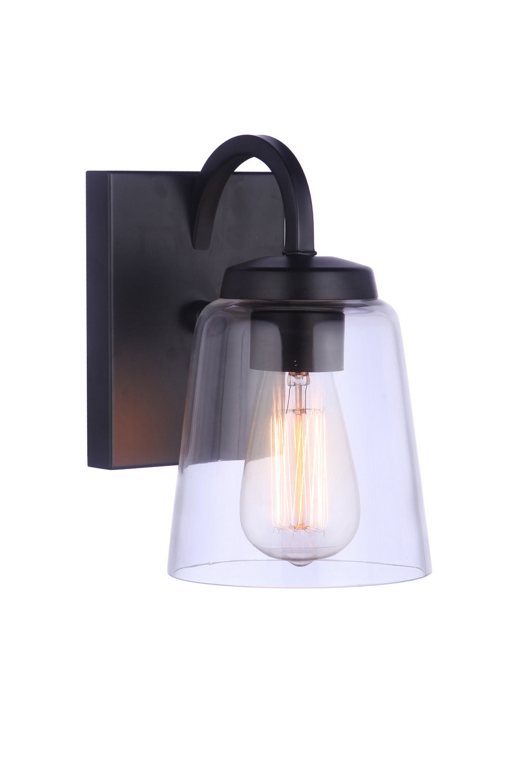 Craftmade - 16306FB1 - One Light Wall Sconce - Elsa - Flat Black