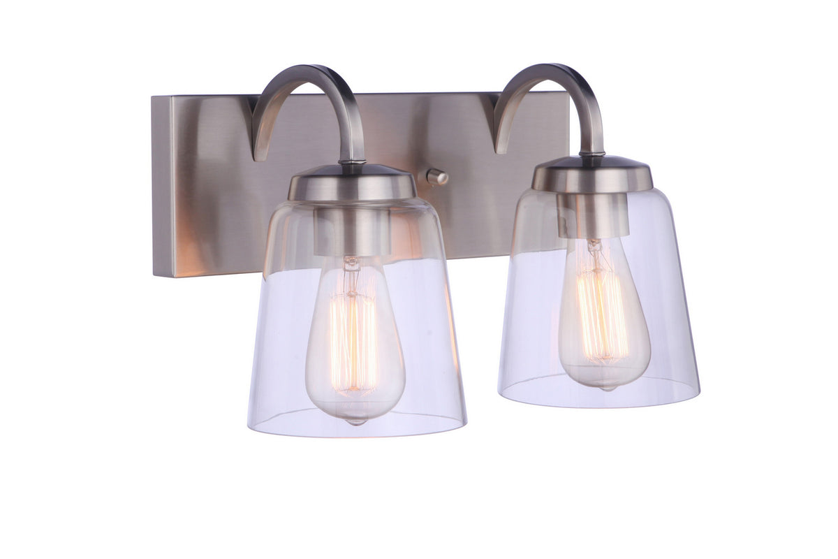 Craftmade - 16314BNK2 - Two Light Vanity - Elsa - Brushed Polished Nickel