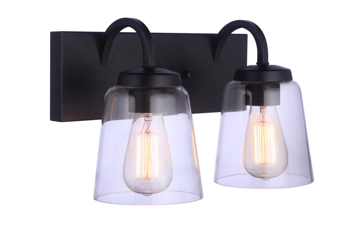 Craftmade - 16314FB2 - Two Light Vanity - Elsa - Flat Black