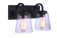 Craftmade - 16314FB2 - Two Light Vanity - Elsa - Flat Black