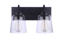Craftmade - 16314FB2 - Two Light Vanity - Elsa - Flat Black