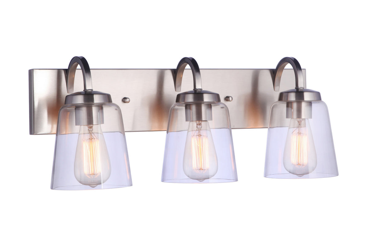 Craftmade - 16323BNK3 - Three Light Vanity - Elsa - Brushed Polished Nickel
