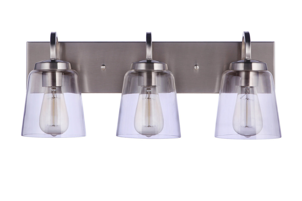 Craftmade - 16323BNK3 - Three Light Vanity - Elsa - Brushed Polished Nickel