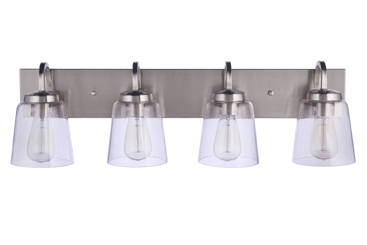 Craftmade - 16331BNK4 - Four Light Vanity - Elsa - Brushed Polished Nickel