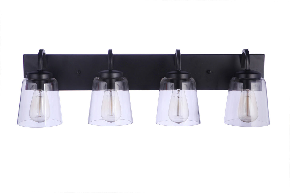 Craftmade - 16331FB4 - Four Light Vanity - Elsa - Flat Black