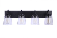 Craftmade - 16331FB4 - Four Light Vanity - Elsa - Flat Black