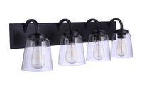 Craftmade - 16331FB4 - Four Light Vanity - Elsa - Flat Black