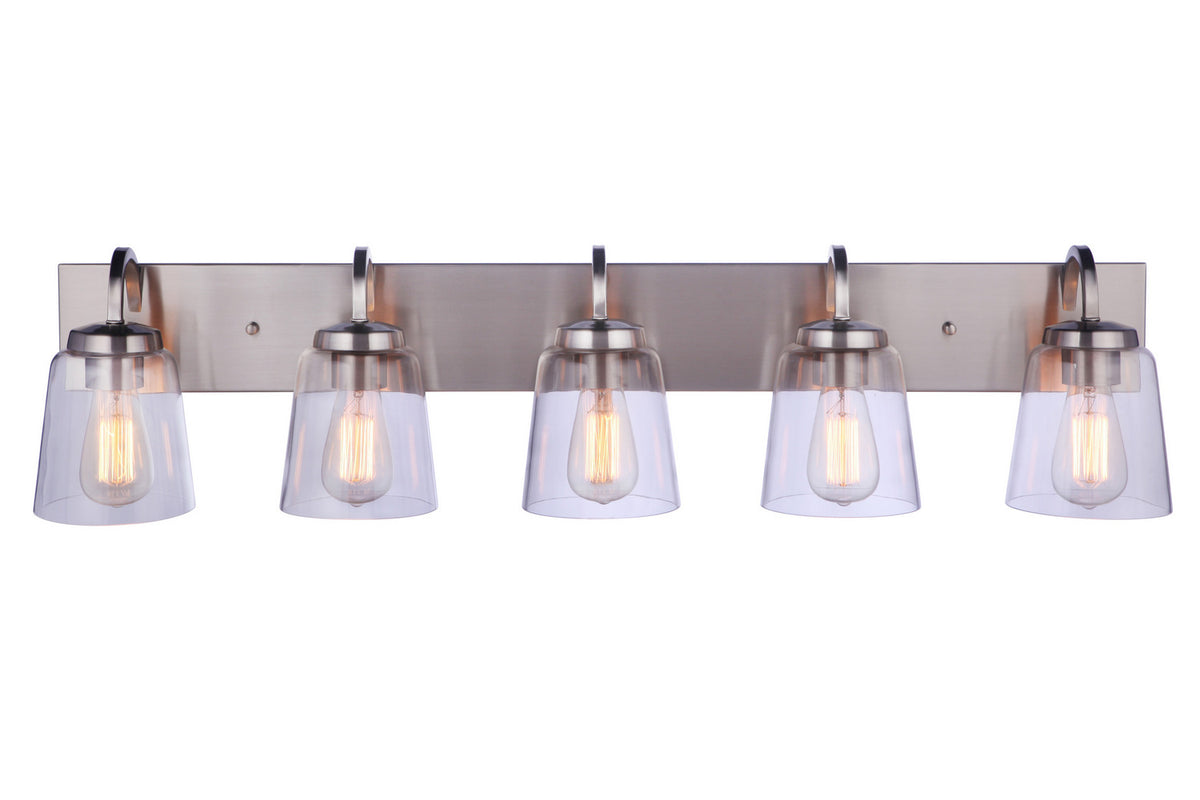 Craftmade - 16340BNK5 - Five Light Vanity - Elsa - Brushed Polished Nickel
