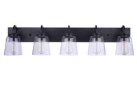 Craftmade - 16340FB5 - Five Light Vanity - Elsa - Flat Black