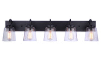 Craftmade - 16340FB5 - Five Light Vanity - Elsa - Flat Black