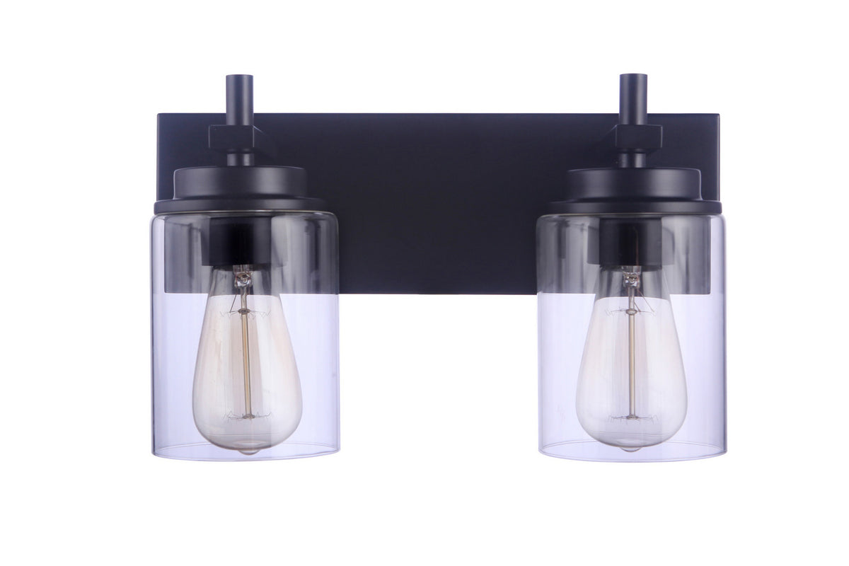 Craftmade - 17414FB2 - Two Light Vanity - Reeves - Flat Black