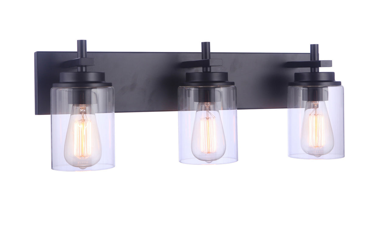 Craftmade - 17423FB3 - Three Light Vanity - Reeves - Flat Black