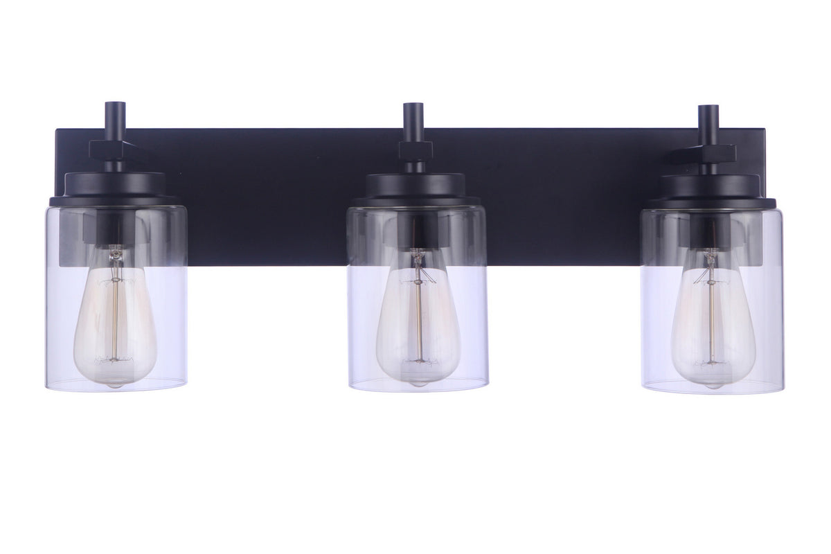 Craftmade - 17423FB3 - Three Light Vanity - Reeves - Flat Black