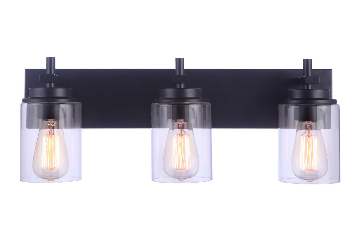 Craftmade - 17423FB3 - Three Light Vanity - Reeves - Flat Black