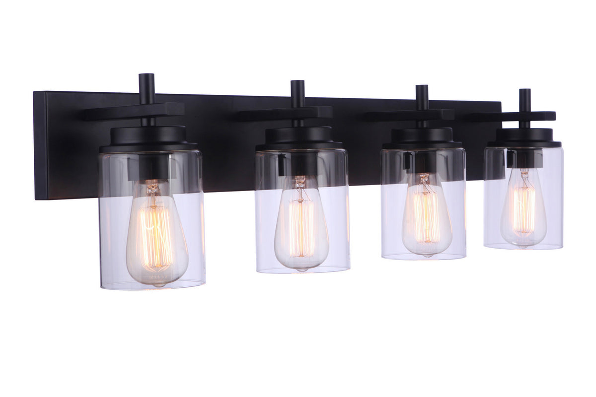 Craftmade - 17432FB4 - Four Light Vanity - Reeves - Flat Black