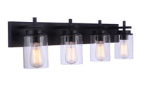 Craftmade - 17432FB4 - Four Light Vanity - Reeves - Flat Black