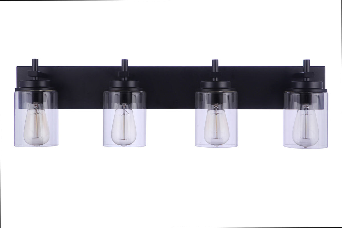 Craftmade - 17432FB4 - Four Light Vanity - Reeves - Flat Black