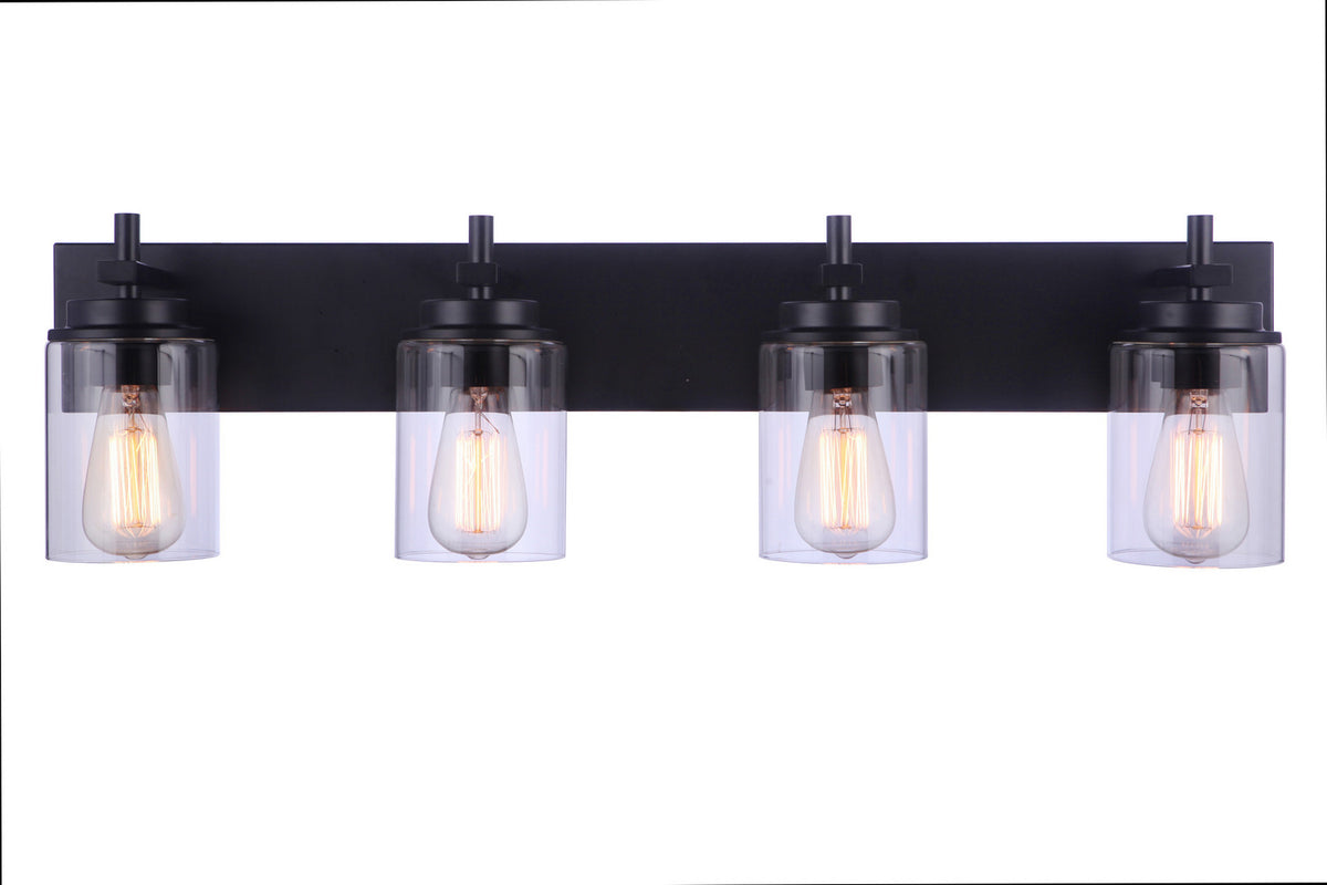 Craftmade - 17432FB4 - Four Light Vanity - Reeves - Flat Black